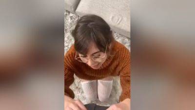 Nerdy White Thot Bj - hclips.com