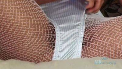 Blonde Tinslee Reagan in Stockings - xxxfiles.com