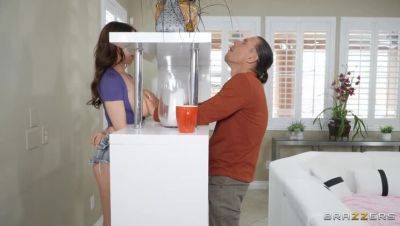 Big-Titted Blonde in Inflatable Boobs Threesome! - veryfreeporn.com