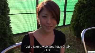 Gorgeous short hair Japanese amateur hot pants walk in public - hotmovs.com - Japan