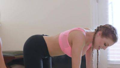 Lesbian Yoga Session with Big Tits - porntry.com