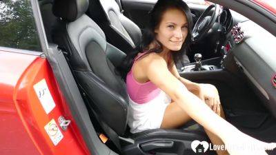 After He Caught Her In The Car, He Was Rewarded With A Nice Solo Session - hclips.com