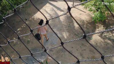 Showing Her Tits Outdoor. She Handjob Me After That - hclips.com