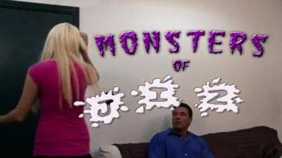 Naughty Blonde Step-Daughter Sucks Dads Big Dick - Monsters - drtuber.com