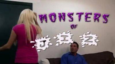 Naughty Blonde Step-Daughter Sucks Dads Big Dick - Monsters - drtuber.com