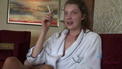 Elena Koshka - Elena Craves Home Play with a Big Load - porntry.com