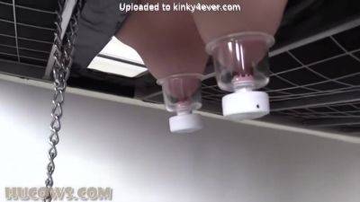 Olga Sensitive Nipples On The Red Cow Milker - upornia.com