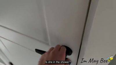 Immaybee - Stepsister Sucking Dildo And Then My Dick In - hotmovs.com