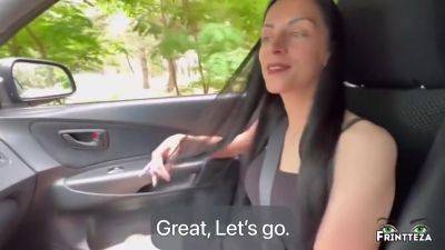 Frintteza - Stepsister Fuck And Suck In The Car. Throat - hclips.com