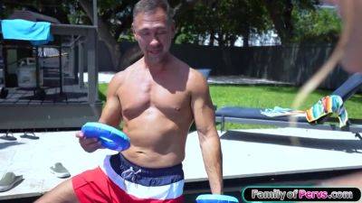 JC Wilds - Peter Fitzwell And Jc Wilds In Stepdad Receives A Bj And Fucks Busty Stepdaughter Outdoors - upornia.com