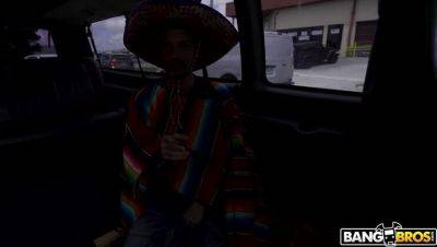 Becky Bandini - Becky Bandini's Cinco de Mayo Bus Adventure with Big Tits & Handjob - porntry.com