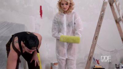 Nesty & Arteya: College Girls & Big Hard Cock - Lingerie & Fingering Action - veryfreeporn.com