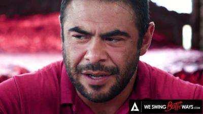 WE SWING BOTH WAYS - Sexy Aria Banks & Her Husband Fuck Bi Psychic Medium So He Can See Their Future - hotmovs.com