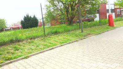 Czech slut Nicolette Noir nabbed at the bus stop - xxxfiles.com - Czech Republic