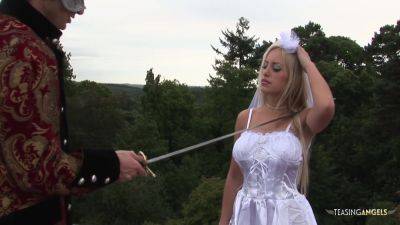 Her Lush Curves Shiver As The Gorgeous Blonde Milf Rides A Hard Dick Outdoors - videooxxx.com