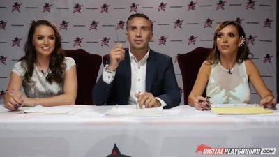 Summer Day - Busty Blonde Contestant Summer Day Sucking Dick On H - videooxxx.com