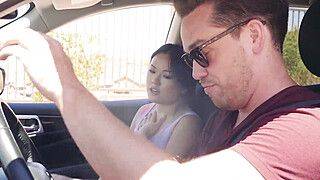 Lulu Chu - Kyle Mason - Tiny asian jogger Lulu Chu Picked Up and Fucked - ah-me.com