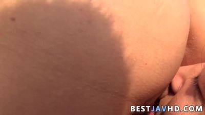 Sexy and dissolute teenager Megumi Haruka likes providing blowjobs on the beach - insane Asian porn! - hotmovs.com - Japan