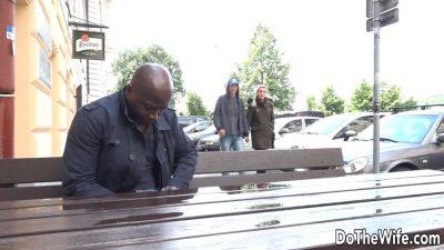 Bianca Ferrero's tight blonde ass drilled by BBC while her cuckold husband watches - sexu.com