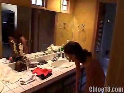 Hot teen fingers her pussy in delicious masturbation - hotmovs.com