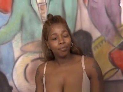 Sloppy Black Ghetto Whore Getting Her Face Fucked Roughly - hotmovs.com