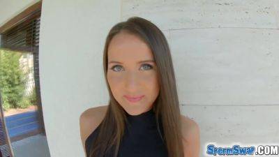 Cum Hungry Teens 18+ Happily Swap Cumshot - videomanysex.com