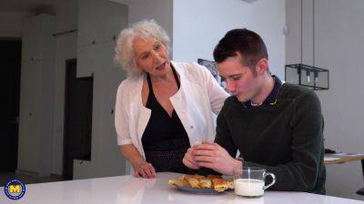 Our Toyboy Is In For A Treat With 85 Year Old Hairy Granny Maria - MatureNl - hotmovs.com