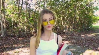 Cute Chick Agreed To Have Sex With A Stranger In The Park With Anya Olsen - hotmovs.com
