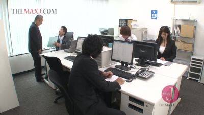 Asian Office Wife Likes To Be A Wild Secretary For Fingering Her Pantyhosed Hairy Cunt - AsianHappyEnding - hotmovs.com - Japan