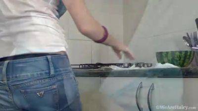 Terry undresses in the kitchen and shows off body - WeAreHairy - hotmovs.com