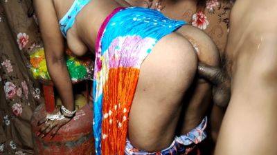 My Stepmother Got Fucked In The Kitchen With A Cylinder - desi-porntube.com - India