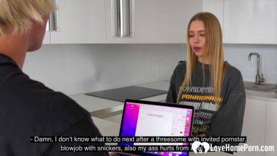 A blonde who's eager to have a taste - hotmovs.com