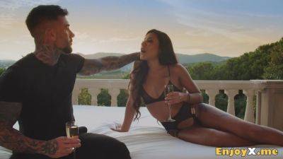 Andrea Retali and her honey mate soak in the sunset while getting insatiable and messy - utter HD xxx pornographic star - hotmovs.com