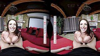 Angela White - Angela White Treats A Stranger To Her Big Natural Jugs - ah-me.com