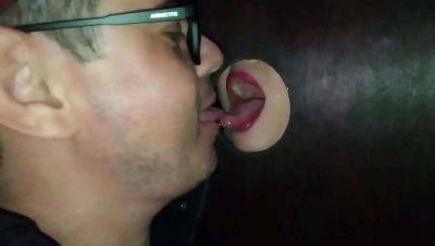 New - Latin Milf Takes Multiple Big Cocks at Public Gloryhole - porntry.com