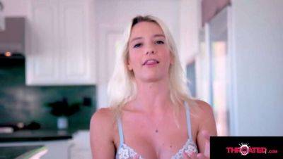 Kenna James - Donny Sins - Blonde Babe Kenna James Gives Deepthroat Blowjob - porntry.com