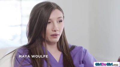 Ana Foxxx - Maya Woulfe - Nicole Kitt - Maya Woulfe, Nicole Kitt And Ana Foxxx In Four Nurses Lick Pussy In Between Shifts - hotmovs.com