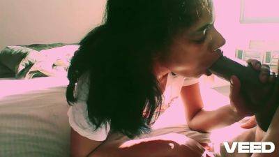 Skinny Midget Ebony Brown Indian India Blow Job Bbc Suck And Swallow - hclips.com - India