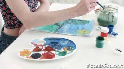 Nelya Jorden's slim and sexy pussy gets stretched wide by a deep dicking - sexu.com