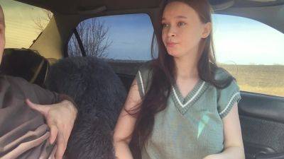 18 Years In Gave A Public Blowjob In The Car And Asked To Take Her Home - hclips.com - Russia