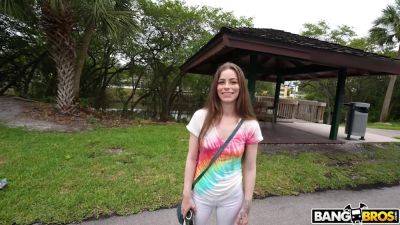 Renee Rose gets picked up & fucked by Bangbus, taking Jay's BBC in every hole! - sexu.com