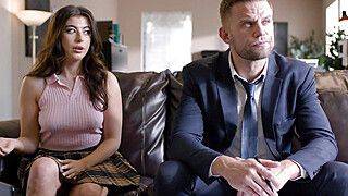 Vince Karter - PURE TABOO Desperate Student Gal Ritchie Lets Principal Vince Karter Creampie Her For A Favor - ah-me.com
