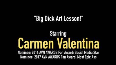 BBC Fucked Carmen Valentina Banged by by a Big Black Cock - hotmovs.com
