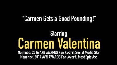 Petite Pornstar Carmen Valentina Gets a Good Pussy Pounding - hotmovs.com