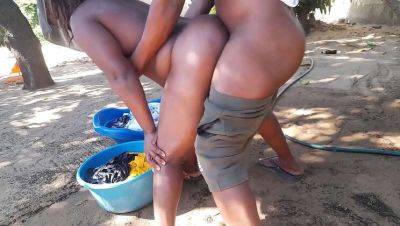 Cream - Brunette Bombshell Gets Down and Dirty in the Backyard - porntry.com