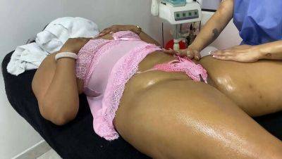 Sexy Stepmom Gets Massaged by Beautiful Latina Irina - porntry.com