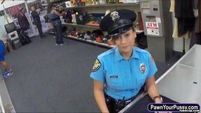 Busty Police Officer Pawned Her Twat Instead Of Her Weapon - hotmovs.com