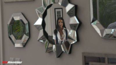 Jazmin Luv - Jazmin Luv dominates her submissive schoolgirl with rough sex & bondage - sexu.com