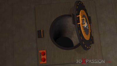 Fuck machine & crazy sex. Male android plays with a horny girl in restraints - txxx.com