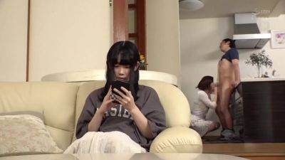 06B1224-A perverted mother sucks her son-in-law's big dick near her daughter so he won't be found out. - senzuri.tube